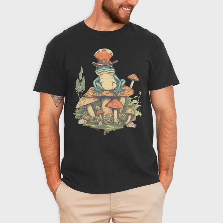 Magical Frog Magician, Tricou Barbati (Unisex)