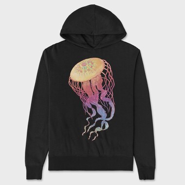 Jellyfish Colorful, Hanorac Oversize Barbati (Unisex)