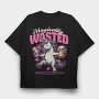 Magically Wasted Unicorn, Tricou Oversize Barbati (Unisex)