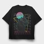 Vaporwave Alpaca Retro, Tricou Oversize Barbati (Unisex)