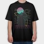 Vaporwave Alpaca Retro, Tricou Oversize Barbati (Unisex)