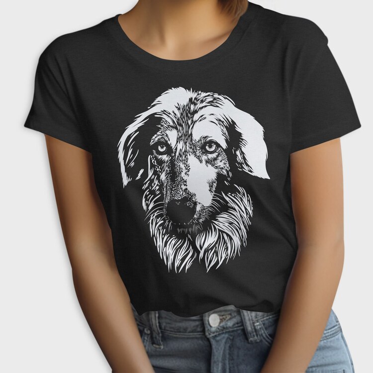 Majestic Dog Portrait Borzoi, Tricou Femei