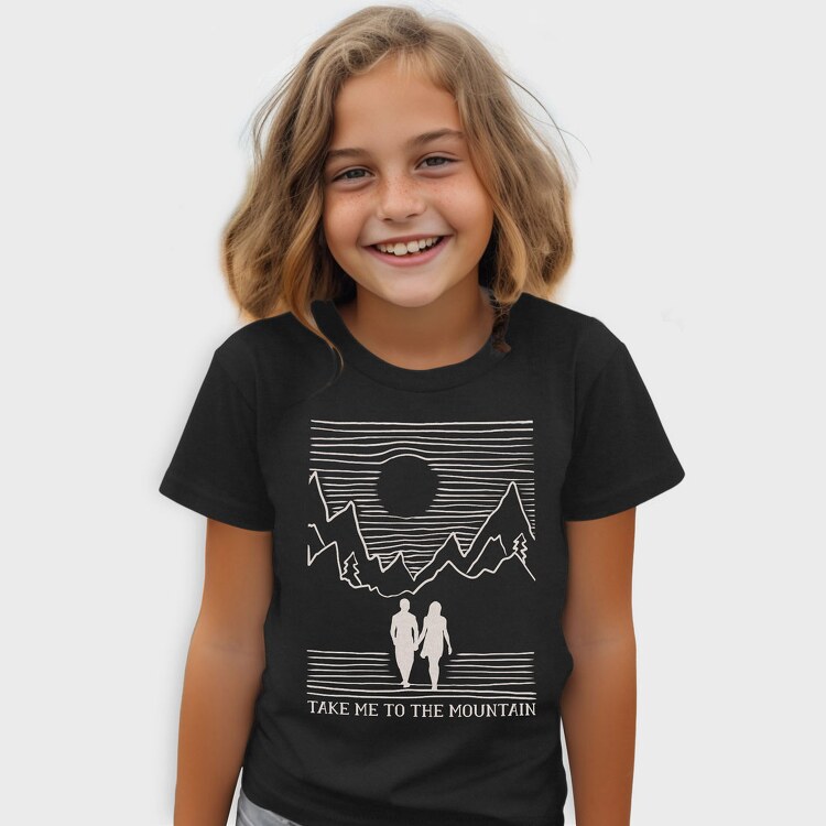 Take Me to the Mountain Monochrome, Tricou Copii