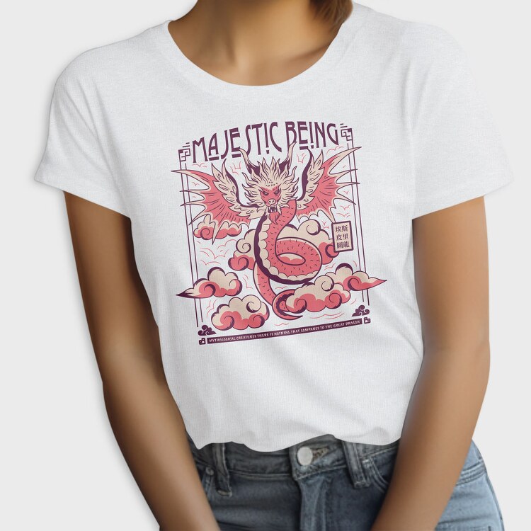 Majestic Dragon In The Clouds, Tricou Femei