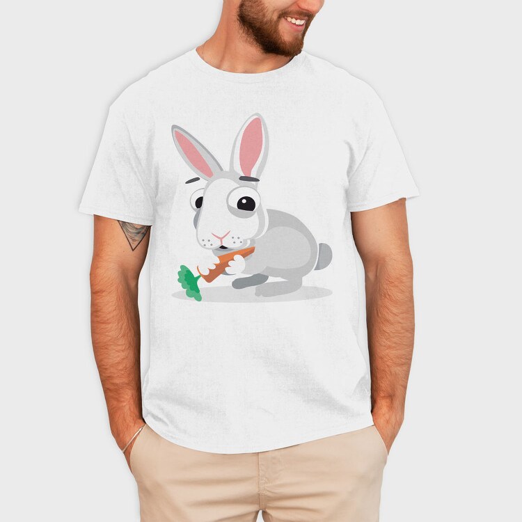 Bunny Carrot Feast, Tricou Barbati (Unisex)