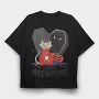 Coffee Halloween Cat, Tricou Oversize Barbati (Unisex)