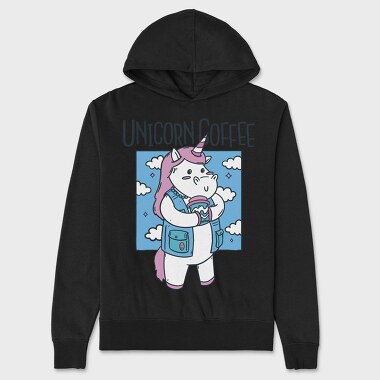 Unicorn Coffee, Hanorac Oversize Barbati (Unisex)