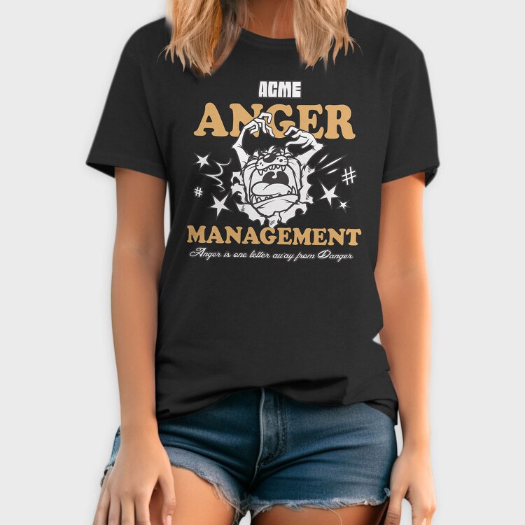 Tasmanian Devil Anger, Tricou Barbati (Unisex)