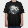 Fish Bone Skeleton, Tricou Oversize Barbati (Unisex)