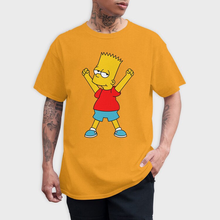 Bart Simpson 02, Tricou Barbati (Unisex)