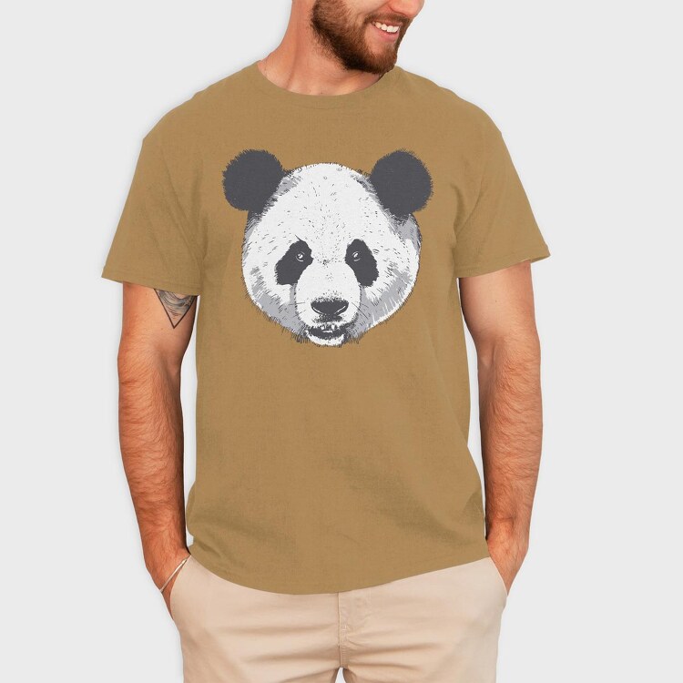 Panda Head, Tricou Barbati (Unisex)