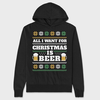 Beer Ugly Sweater 2, Hanorac Oversize Barbati (Unisex)