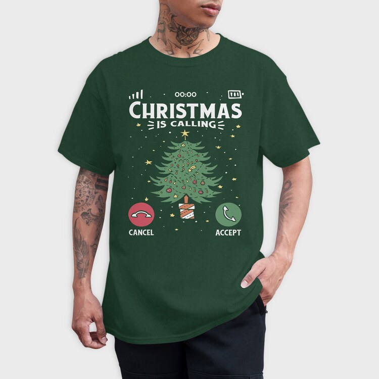 Christmas Call, Tricou Barbati (Unisex)