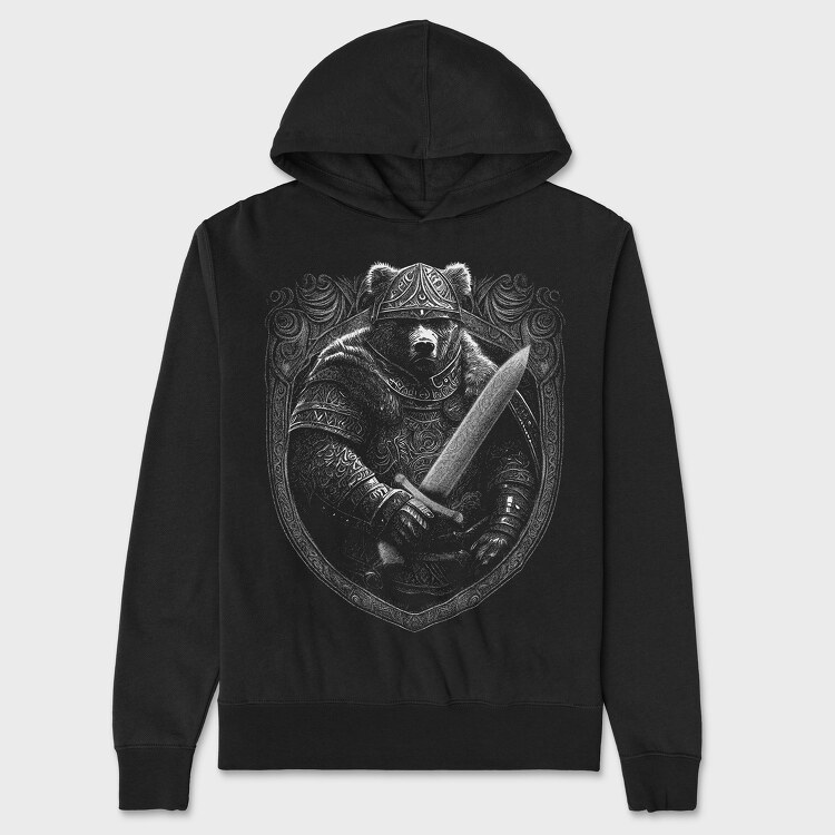 Viking Bear, Hanorac Oversize Barbati (Unisex)