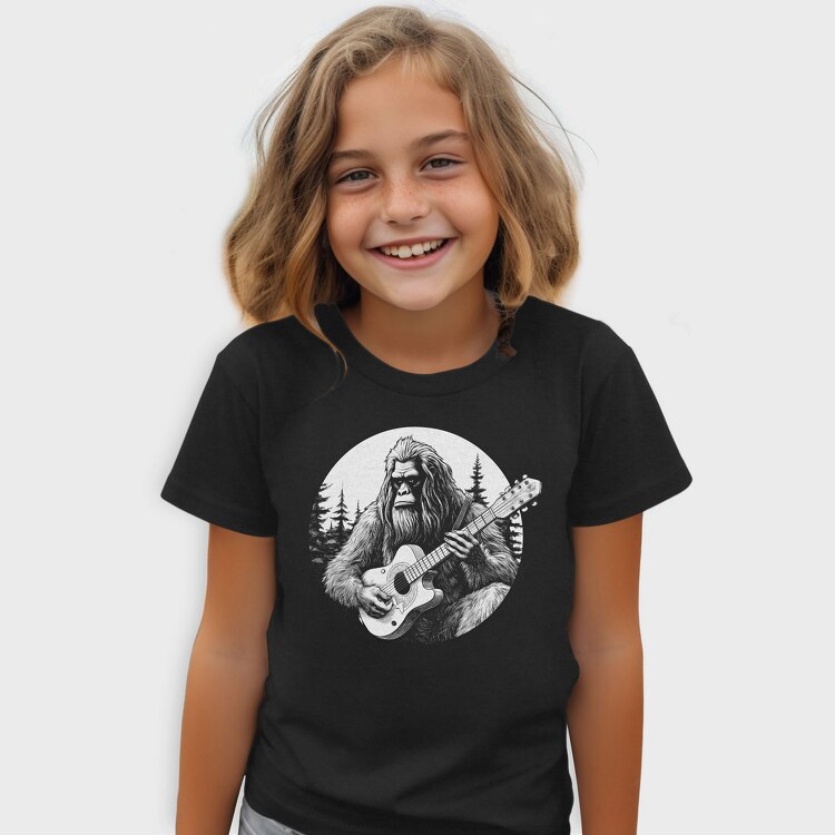 Bigfoot Playing Guitar, Tricou Copii