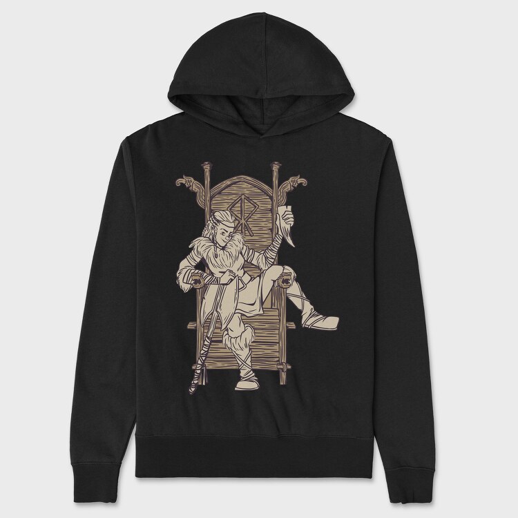 Viking Lady, Hanorac Oversize Barbati (Unisex)