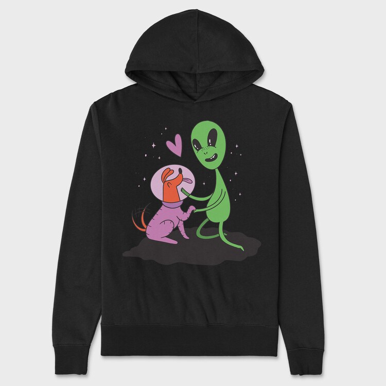 Alien Dog, Hanorac Oversize Barbati (Unisex)