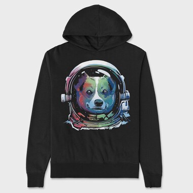 Corgi Space Rainbow, Hanorac Oversize Barbati (Unisex)