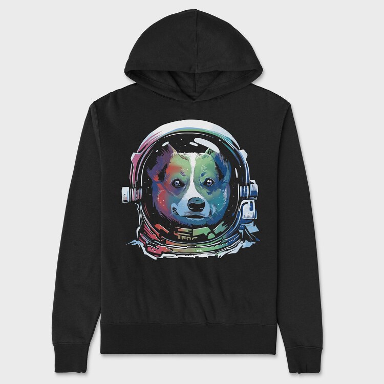 Hanorac Barbati (Unisex), Corgi Space Rainbow