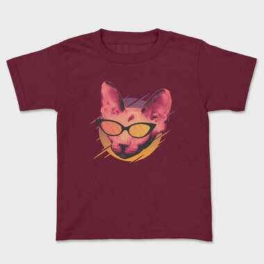 Tricou Copii, Cat Glasses