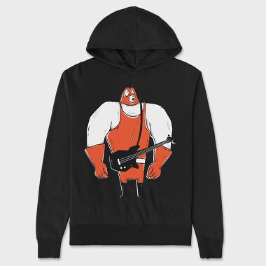 Big Guitar Player, Hanorac Oversize Barbati (Unisex)