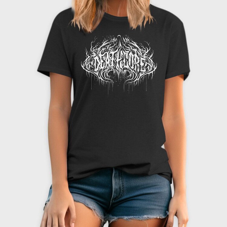 Deathcore Lettering, Tricou Barbati (Unisex)