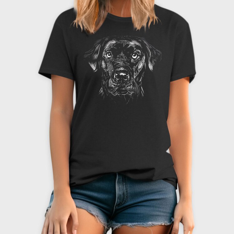 Labrador Retriever Monochrome, Tricou Barbati (Unisex)