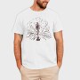 Bike Mountain Lineart, Tricou Barbati (Unisex)