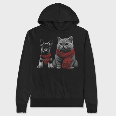 German Shepherd Cat, Hanorac Oversize Barbati (Unisex)