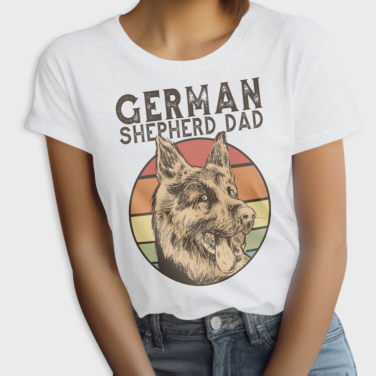 German Shepherd Dad, Tricou Femei
