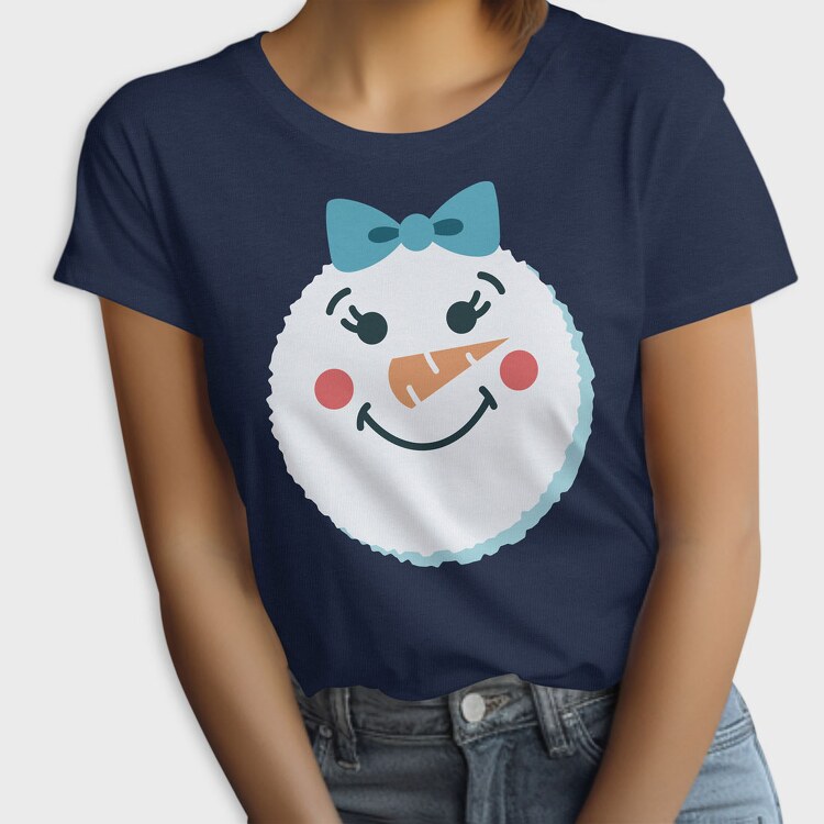 Christmas Snowman Faces 2, Tricou Femei