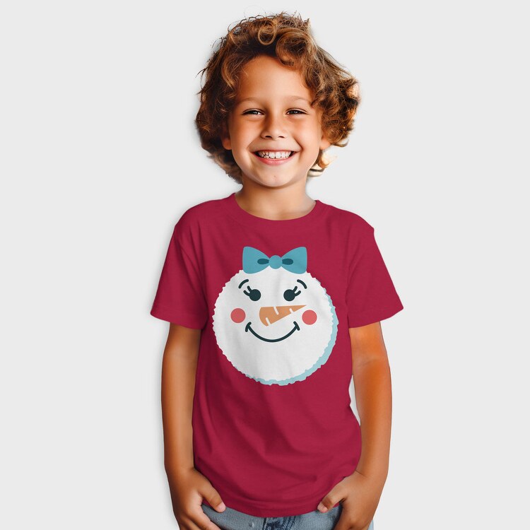Christmas Snowman Faces 2, Tricou Copii
