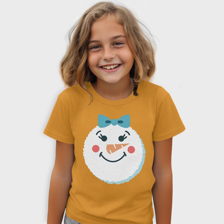 Christmas Snowman Faces 2, Tricou Copii