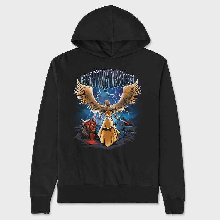 Fighting Demons, Hanorac Oversize Barbati (Unisex)