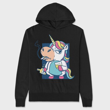 Bad Habits Unicorn, Hanorac Oversize Barbati (Unisex)