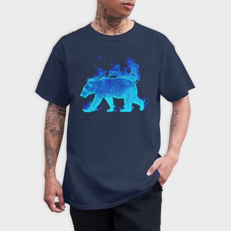 Fire Bear, Tricou Barbati (Unisex)