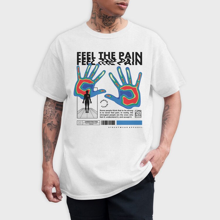 Feel The Pain 1, Tricou Barbati (Unisex)