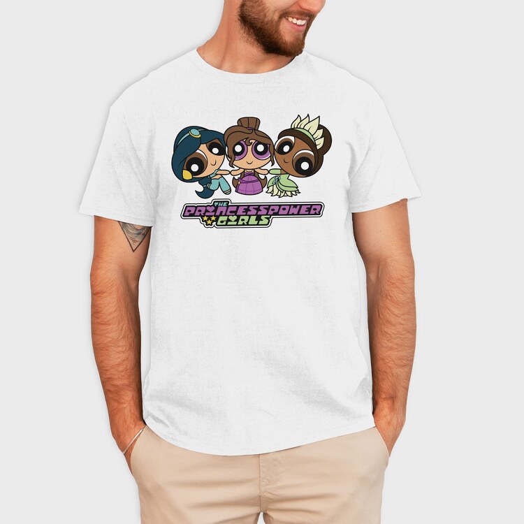 The Powerpuff Girls Jazmin Megara, Tricou Barbati (Unisex)