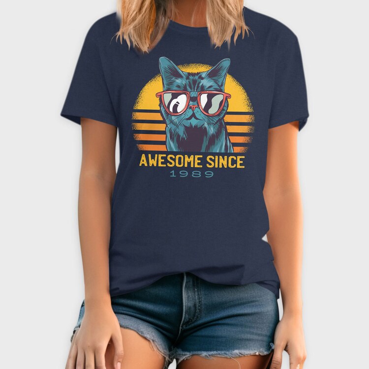 Awesome Cat Since, Tricou Barbati (Unisex)