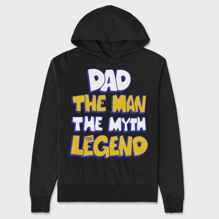 Dad The Legend, Hanorac Oversize Barbati (Unisex)