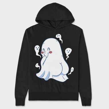 Cute Ghost, Hanorac Oversize Barbati (Unisex)