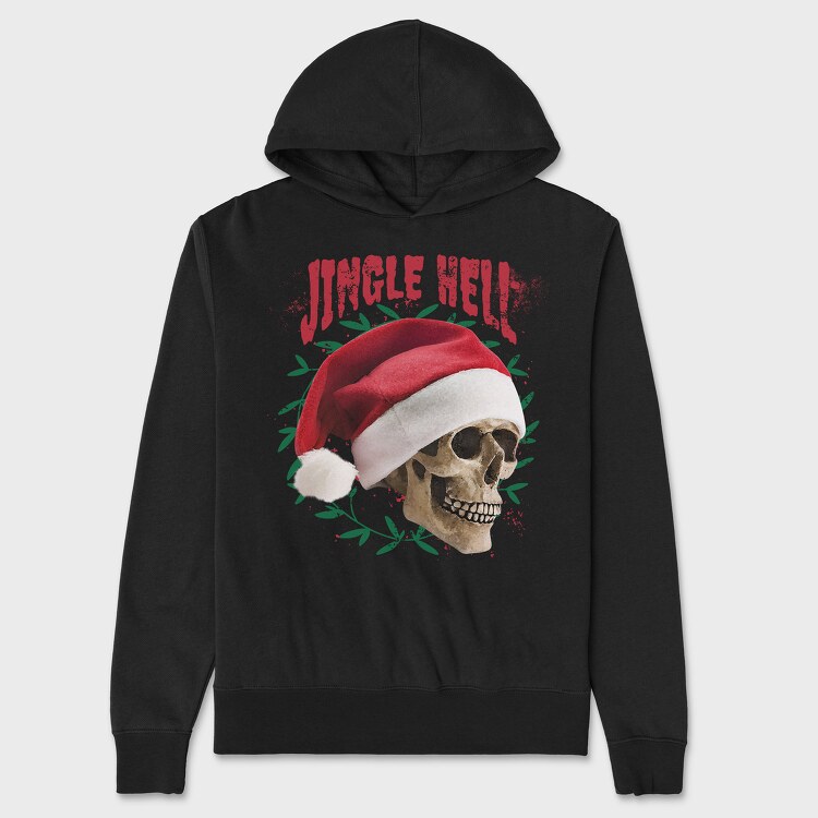 Jingle Hell, Hanorac Oversize Barbati (Unisex)