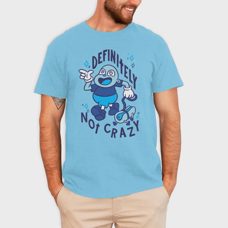 Definitely Not Crazy Hot Dog, Tricou Barbati (Unisex)