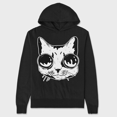 Googles Cat, Hanorac Oversize Barbati (Unisex)