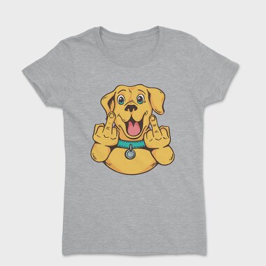 Tricou Femei, Middle Finger Labrador