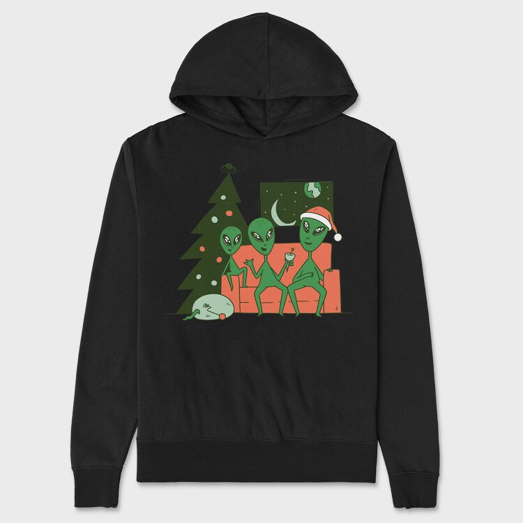 Hanorac Barbati (Unisex), Alien Christmas