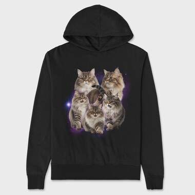 Persian Cats Space, Hanorac Oversize Barbati (Unisex)