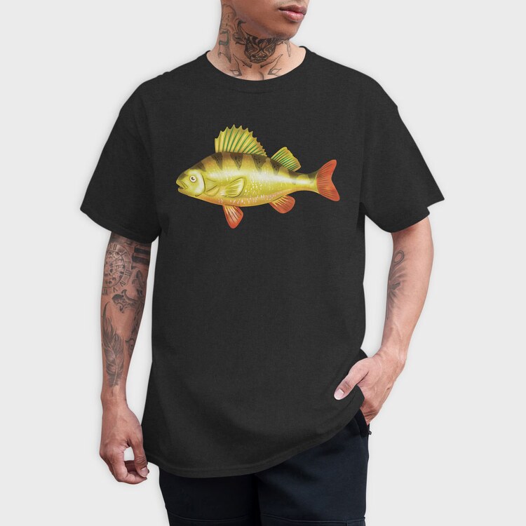 Yellow Perch, Tricou Barbati (Unisex)