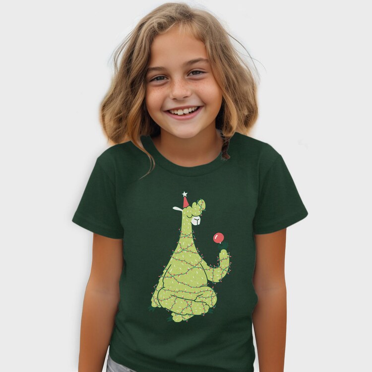 Christmas Tree Llama, Tricou Copii