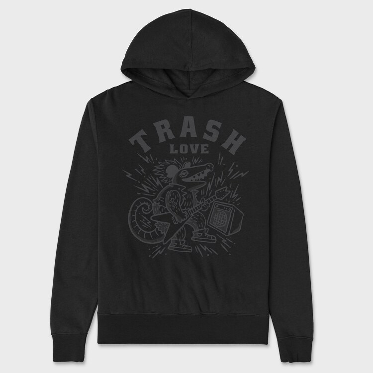 Hanorac Barbati (Unisex), Possum Trash Love